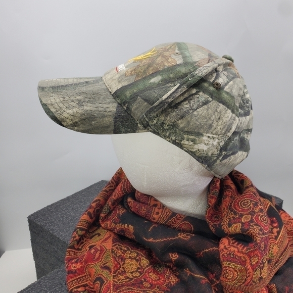 10 Point Antler Camo Hat Velcro Baseball Cap - Picture 7 of 9
